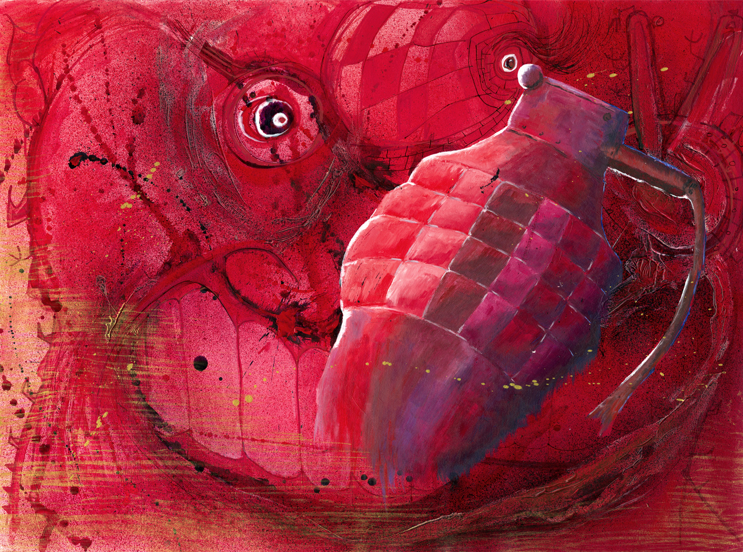 Inside View (Red Edition) | Billy Morrison Art